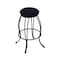 Holland Bar Stool Co 30" Swivel Bar Stool, Black Wrinkle, Canter Twilight Seat 300030BW002 - alternate 1